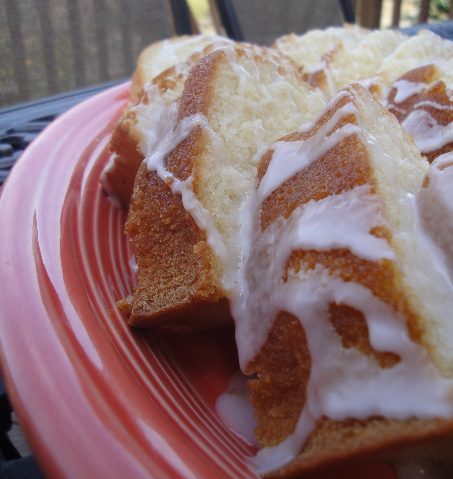 SquirrelsnSweets Vanilla Buttermilk Pound Cake with Lemon Glaze