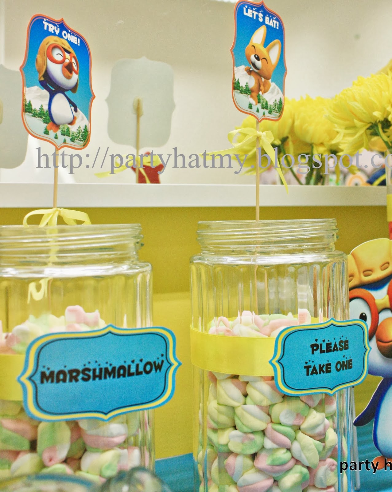 Party Hat Glass (Candy) Jar for Rental