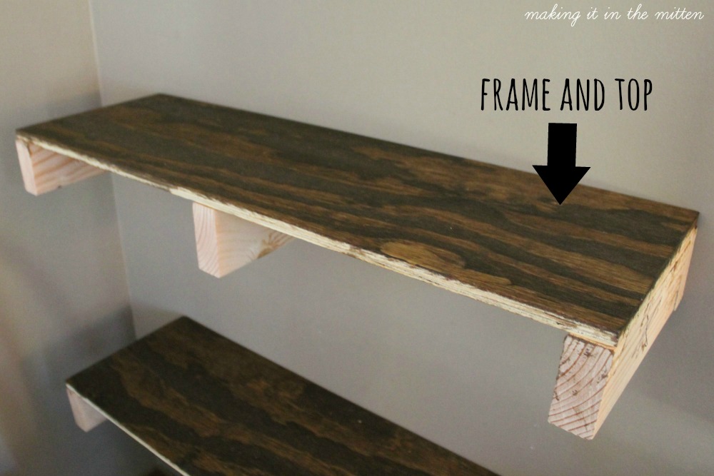 Making It In The Mitten DIY Wood Shelves