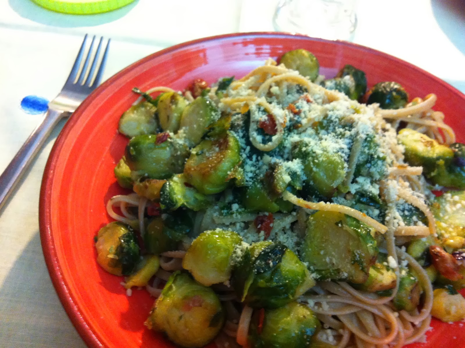 linguine integrali e l'energia dei cavoletti di bruxelles