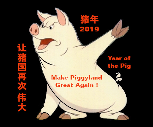 Year of the Pig 2019 猪年