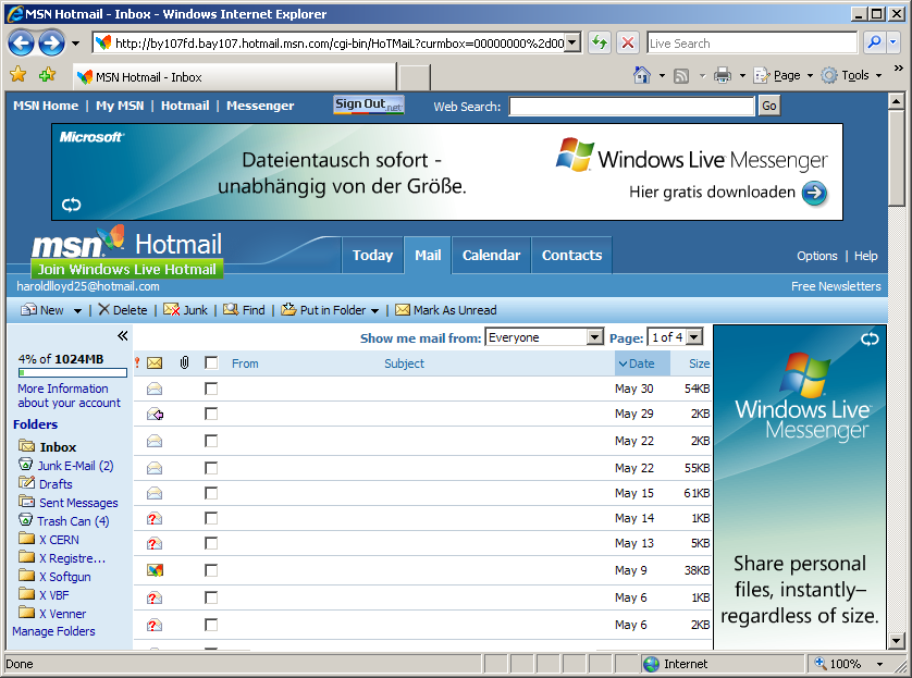 windows live hotmail inbox windows live hotmail inbox