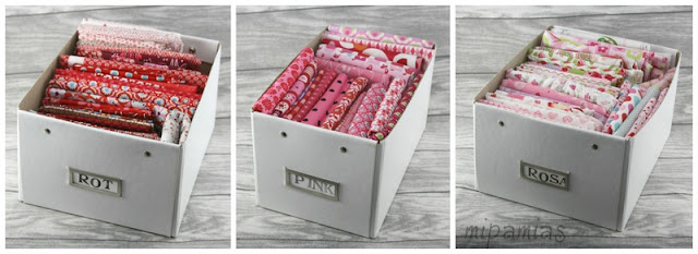 mipamias: Frühjahrsputz im Stoffregal: ROT PINK ROSA