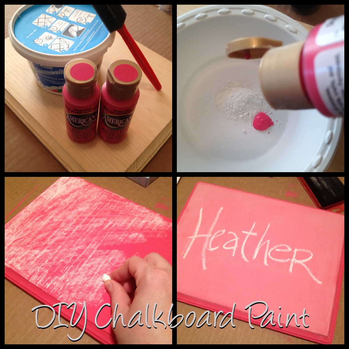 DIY Chalkboard Paint, 7/52 HT. The blog.