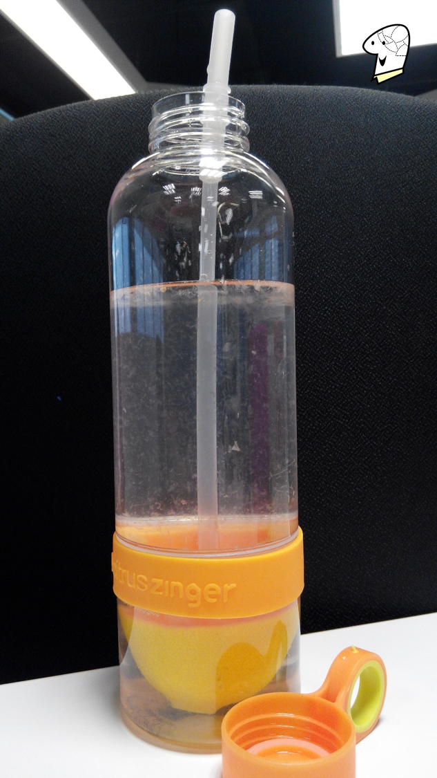 Citrus Zinger Bottle - in use.