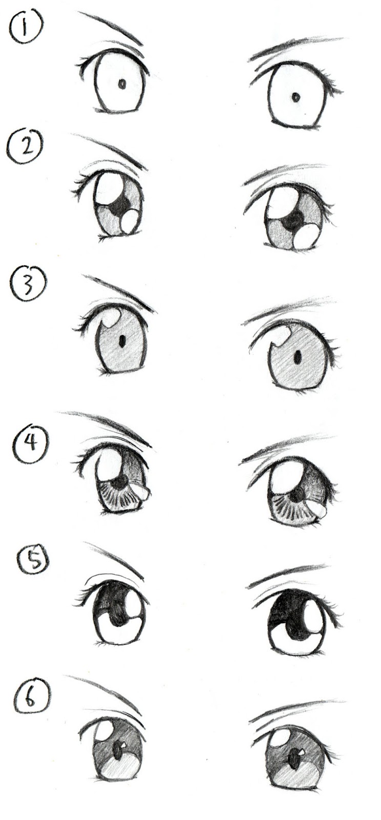 JohnnyBro's How To Draw Manga Drawing Manga Eyes (Part II)