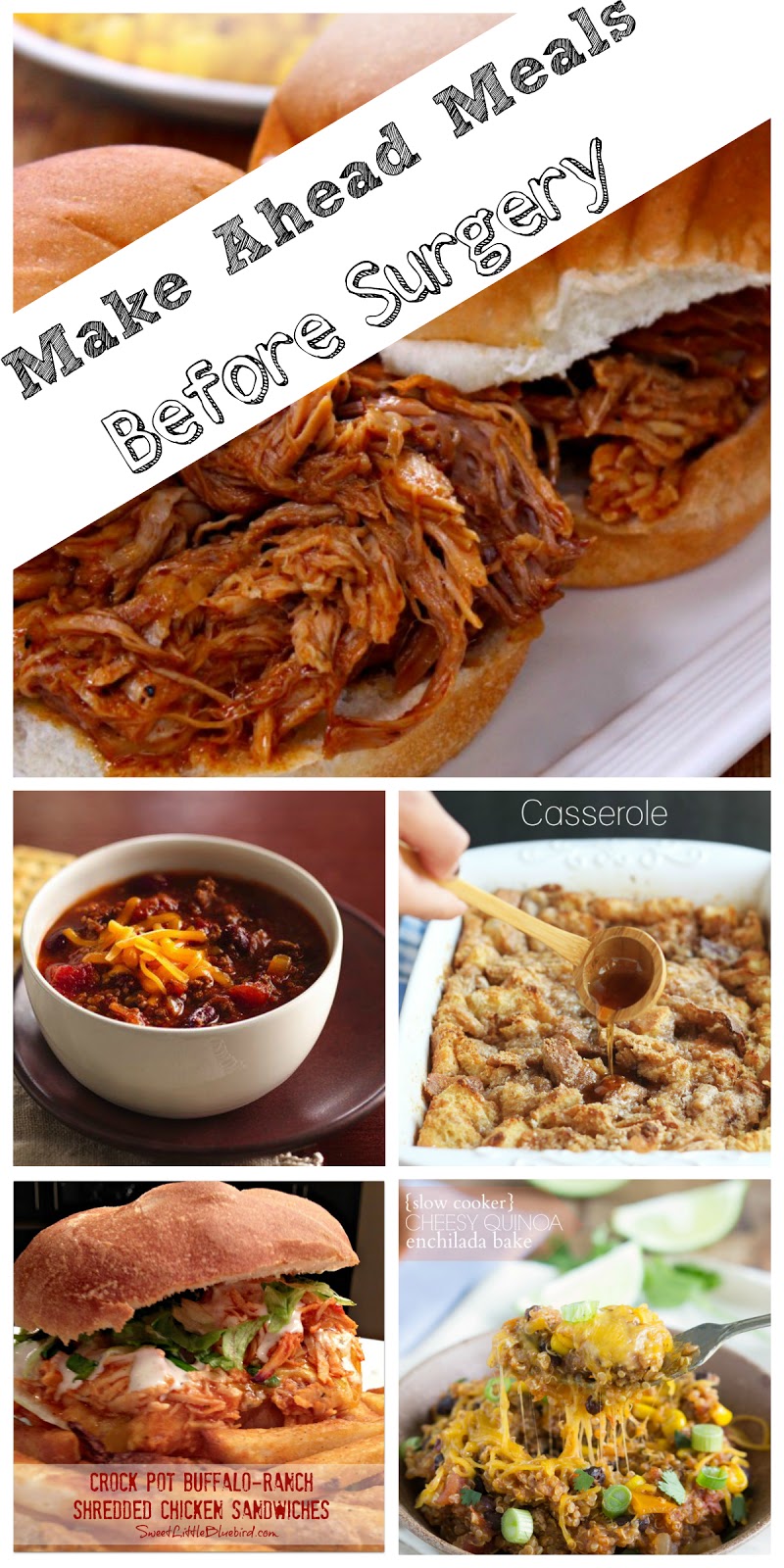 Hope Studios Cooking Ahead Before Surgery