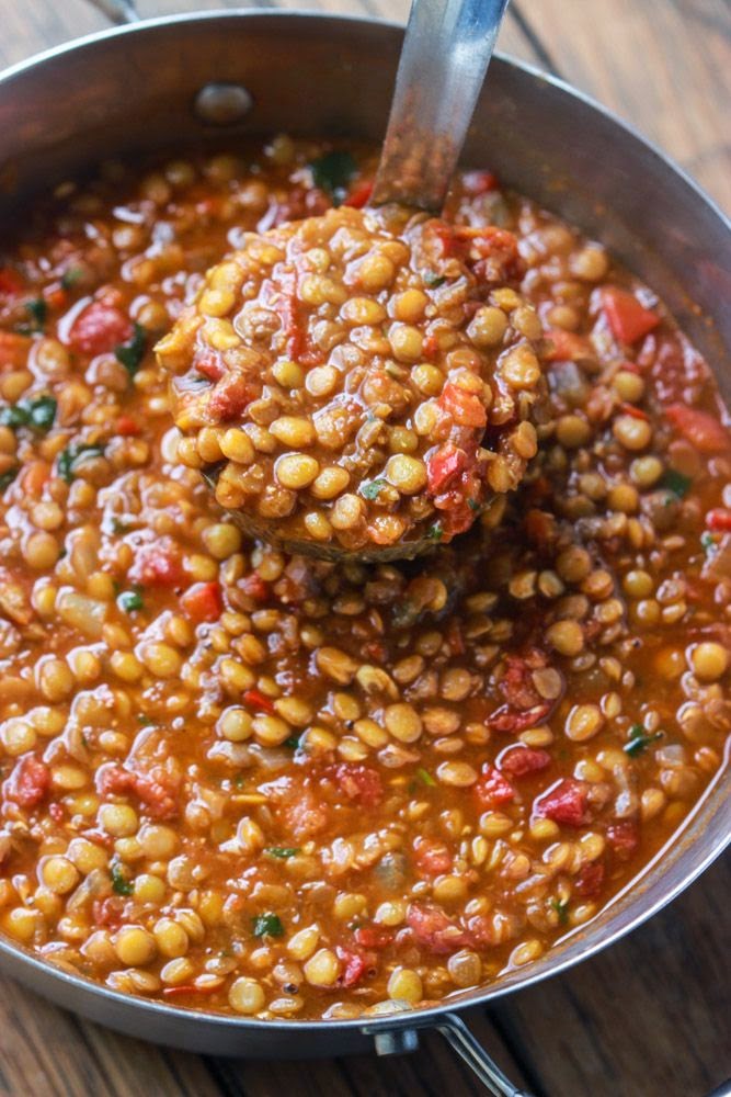 Veggie and dip Lentil Chilli, Easy to Make