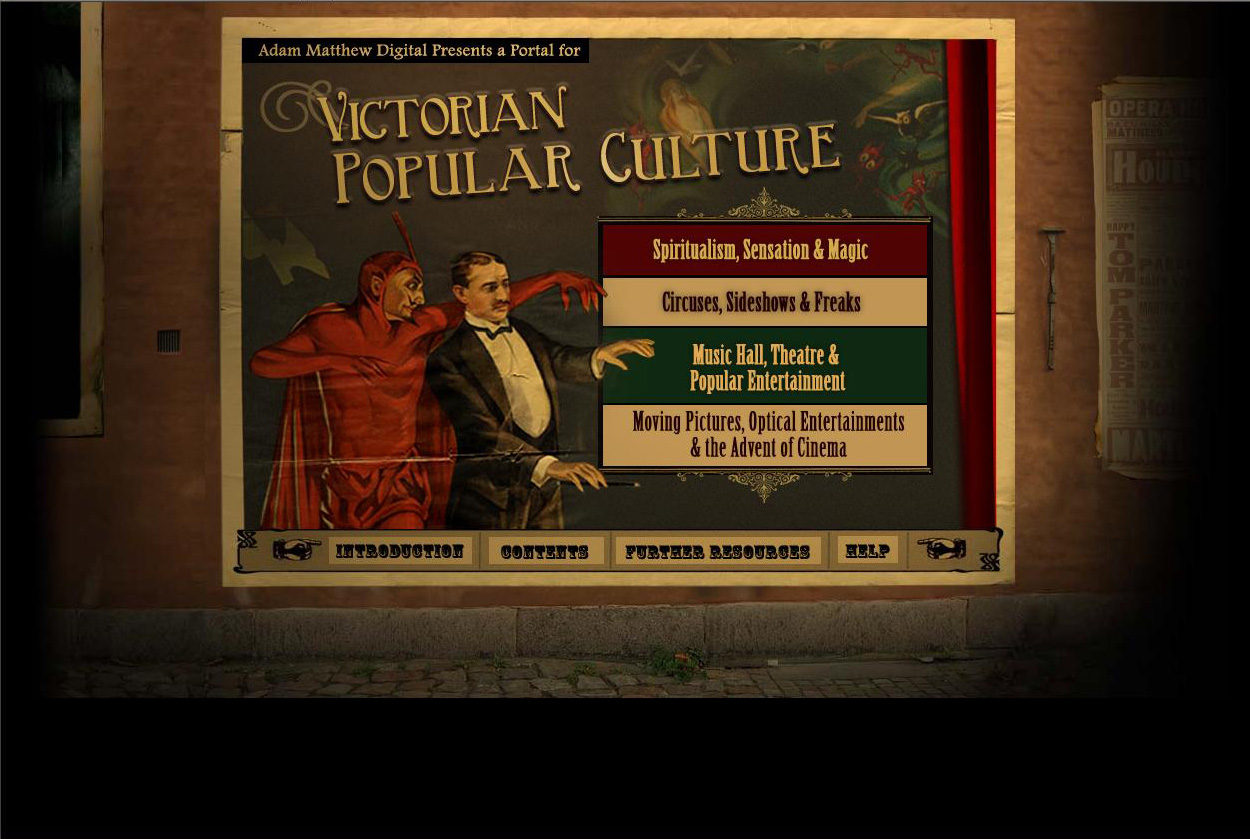 Victorian Popular Culture database cover art.