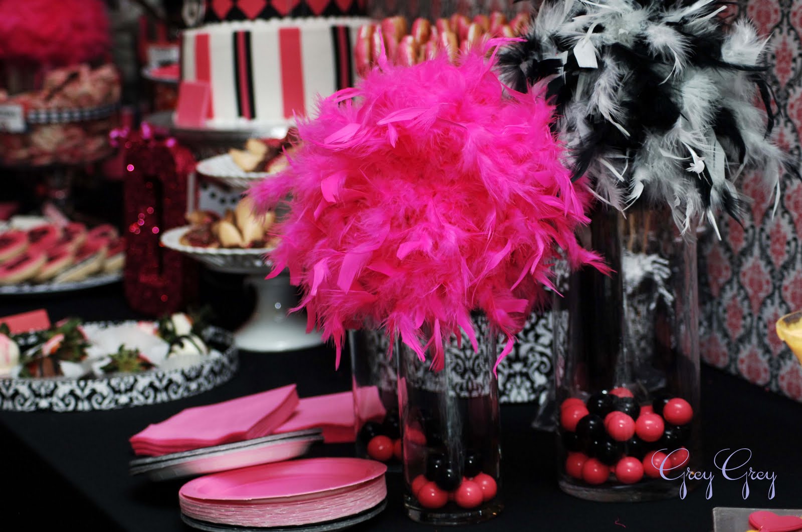 A Hot Pink Glamorous Casino 40th Birthday Party Anders Ruff Custom