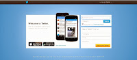 Tampilan halaman awal mambuat akun twitter di laptop proses pendaftaran akun twitter