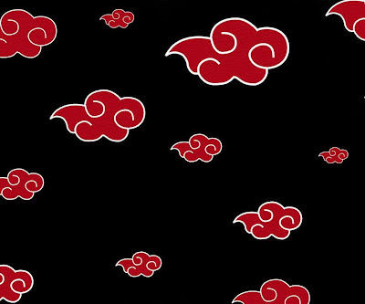 WVGA Phone Wallpaper: Naruto Akatskuki Clouds