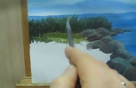 How To Paint Grass - with Acrylic