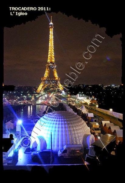 Our beautiful IGLOO TENT in romantic PARIS