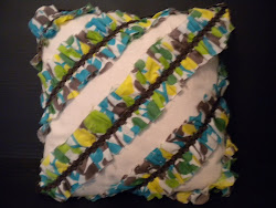 13" ruffle pillow...SOLD