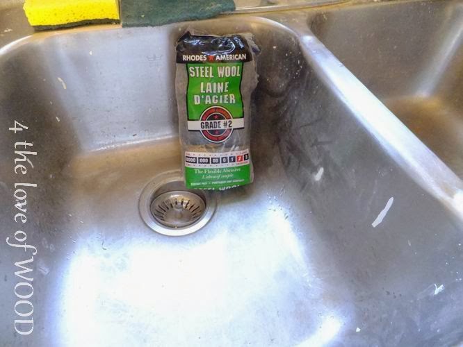 4 the love of wood CLEANING THE SINK