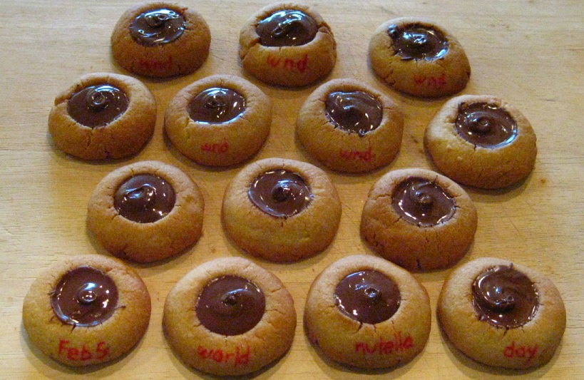 The Scone Apprentice Nutella Thimble Cookies