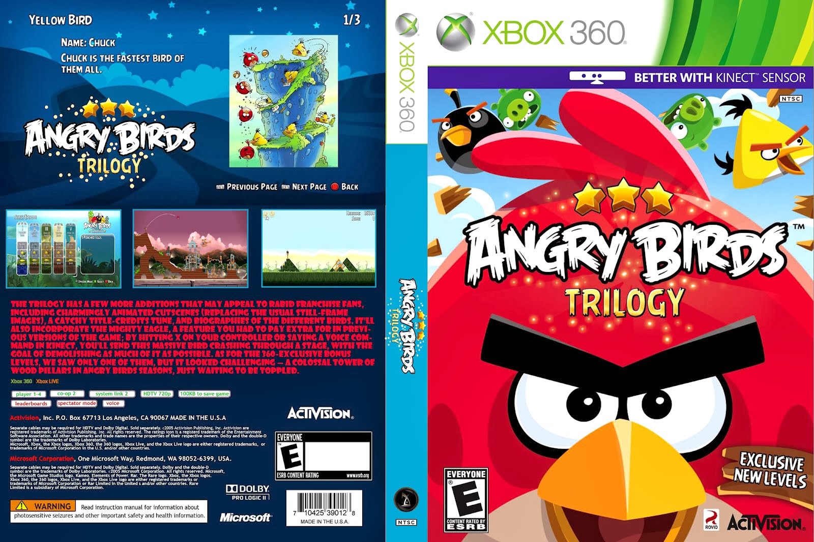 Angry Birds Trilogy Xbox 360 Ultra Capas