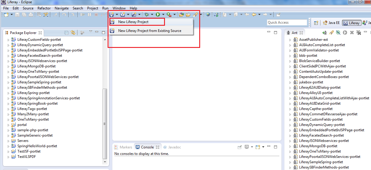 Generic Portlet Development with Liferay Plugins SDK and Liferay IDE