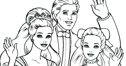 PRINCESS COLORING PAGES: BARBIE PRINCESS COLORING PICTURE