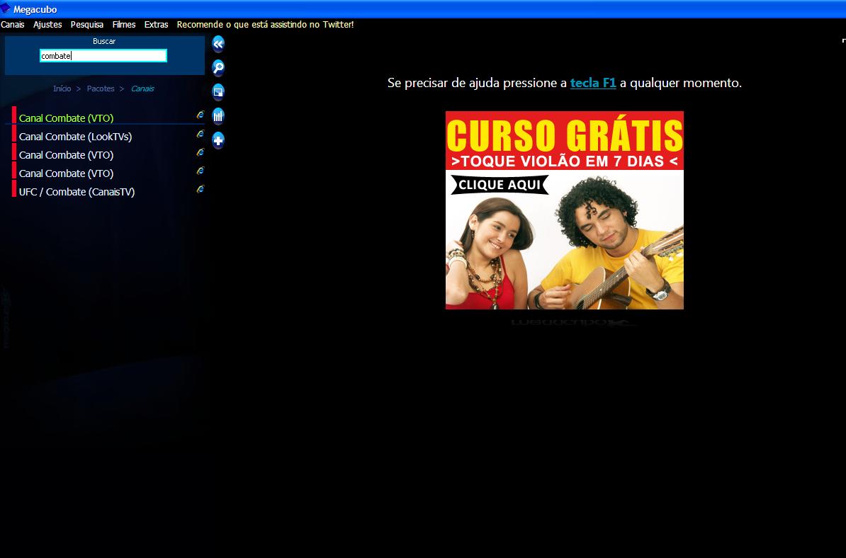 canais gratis combate