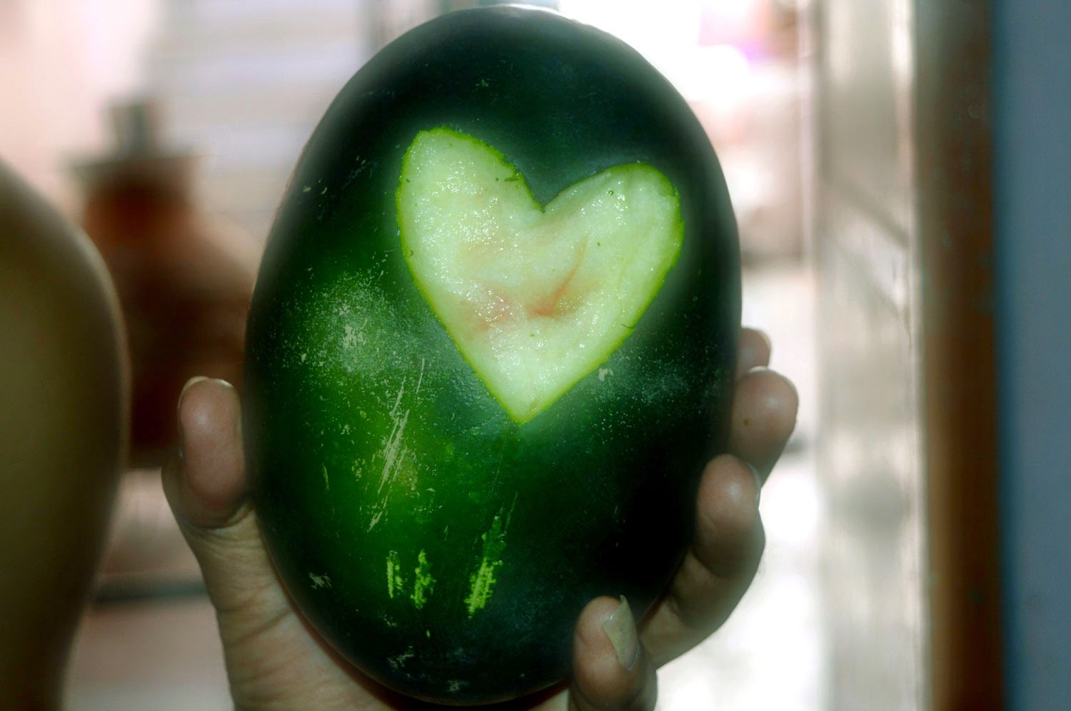 Heart of water melon creative watermelon heart