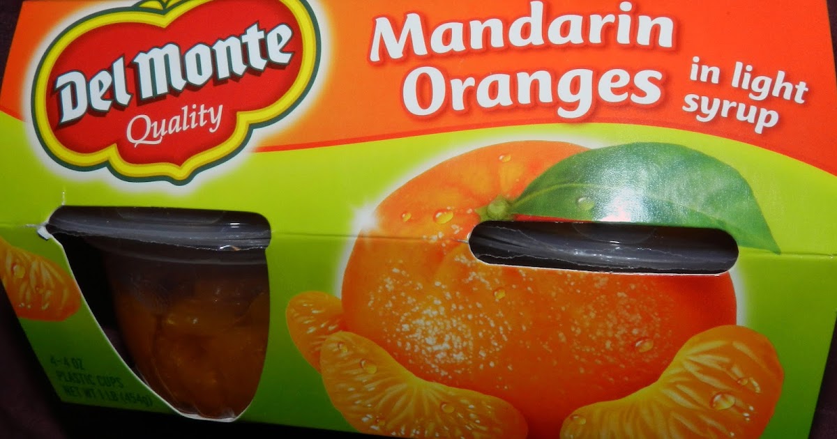 GlutenFree Brands Del Monte Mandarin Oranges and Diced Pears