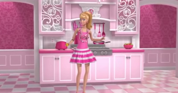 barbie cartoon larva