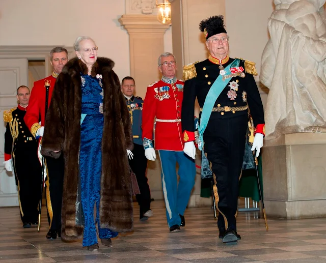 Queen Margrethe of Denmark, Prince Henrik of Denmark, Crown Prince Frederik of Denmark and Crown Princess Mary of Denmark