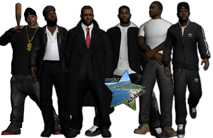 Black Mafia SKINPACK - DATP MODS - Mods para GTA:SA