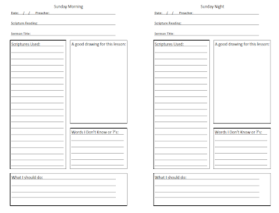 SimplySander: My kids take sermon notes...400 SimplySander: My kids take sermon notes...400