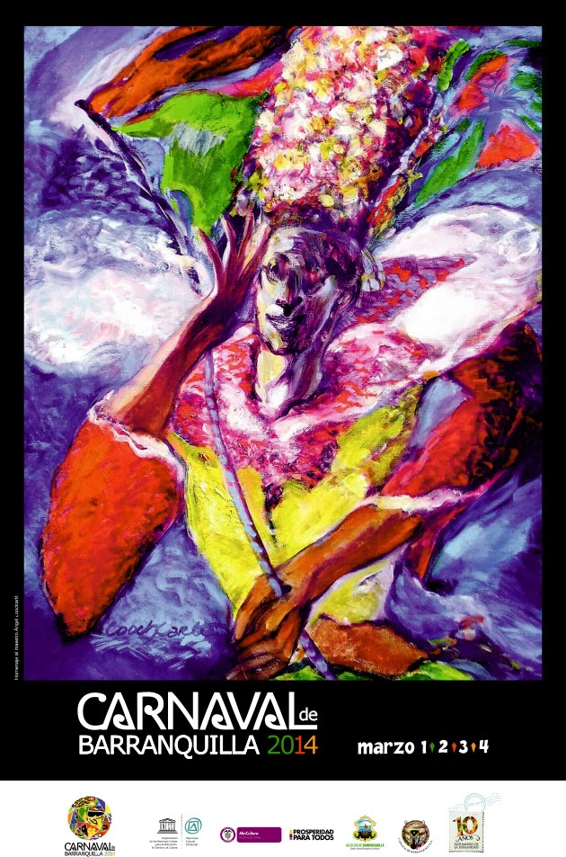 Afiche del Carnaval de Barranquilla 2014