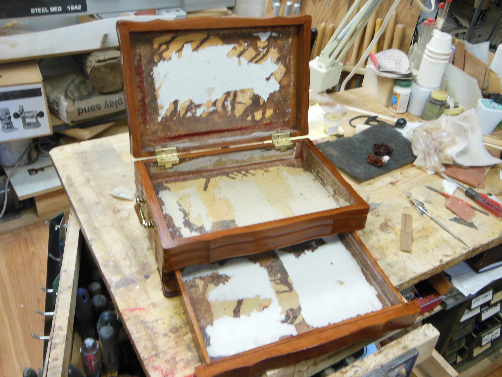 My Adventures in Woodworking Refurbishing a Vintage Jewelry Box