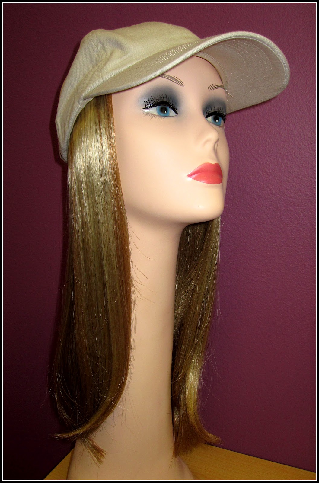 Lynne's Wig Boutique Baseball Hats with Hair Perfect for Summer