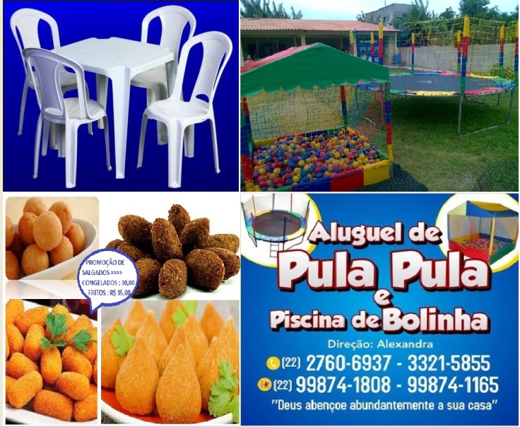Aluguel Pula Pula, Cama Elástica, e Piscina Bolinhas - Rio das Ostras/R.J