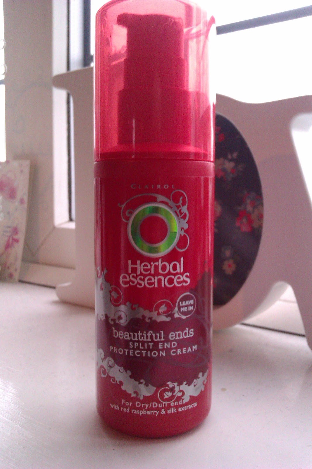 BeautyCallls Herbal essences beautiful ends split end protection cream.