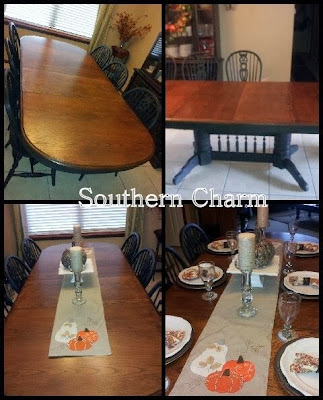  dining room table makeover