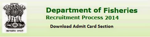 Fisheries Department MKCL Recruitment 2015 Admit Card