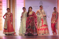 Huma Qureshi walks for Ashima Leena at Aamby Valley India Bridal Fashion Week 2013