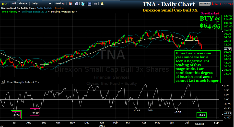 Tna Stock Chart