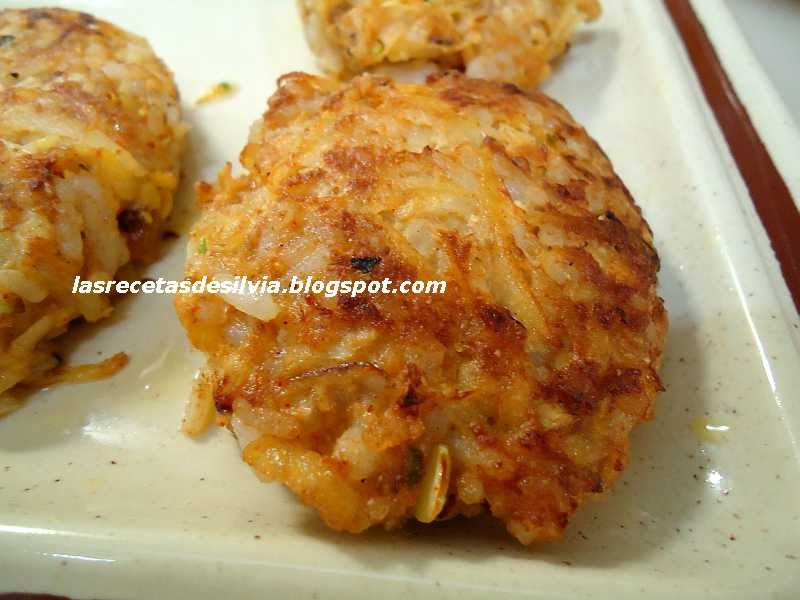 Las recetas de Silvia Croquetas vegetarianas de papa rallada