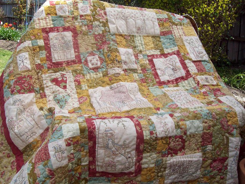 Lizzie the quilter Gardeners Journal Quilt