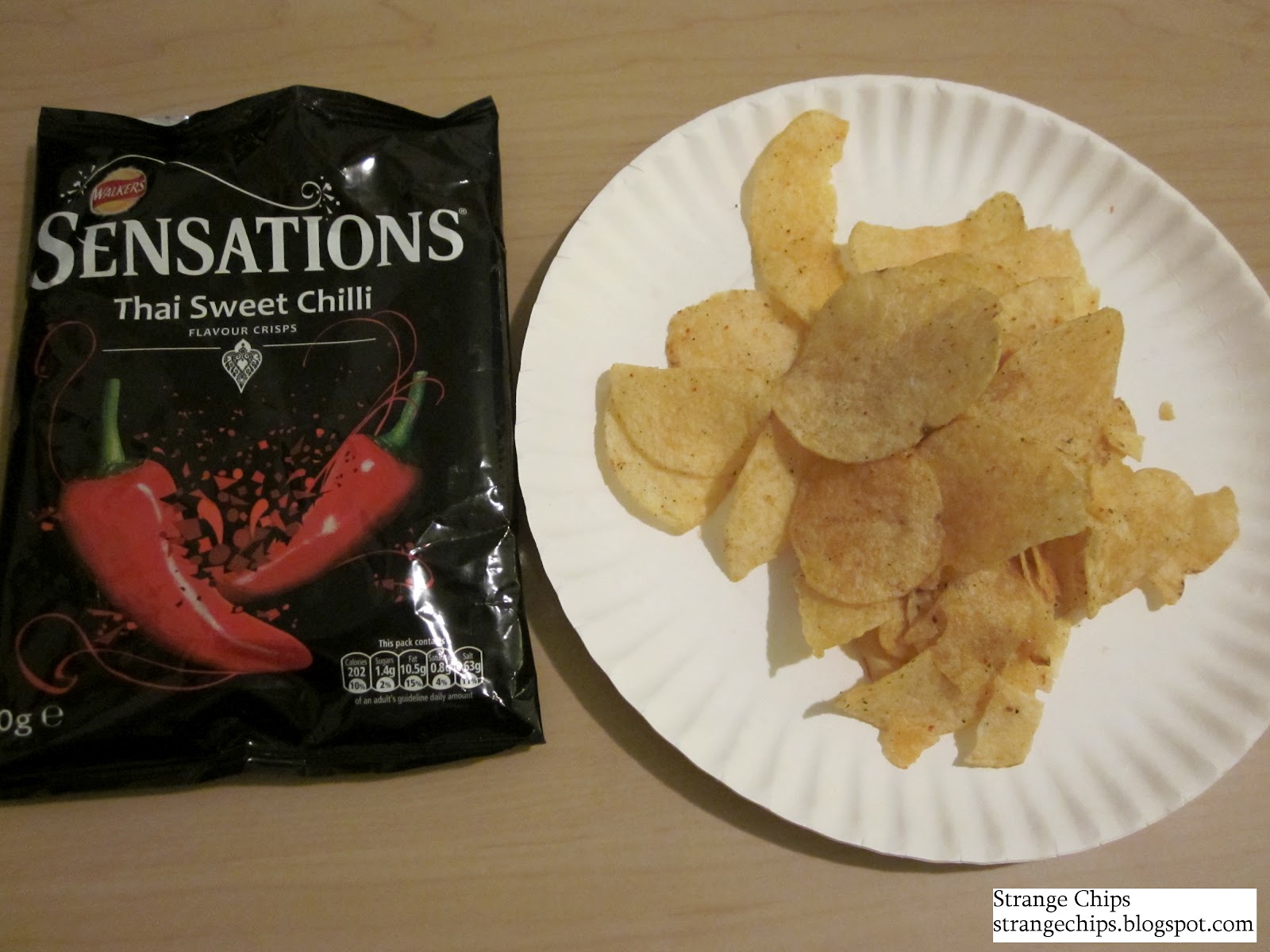 Strange Chips Walkers Sensations Thai Sweet Chili