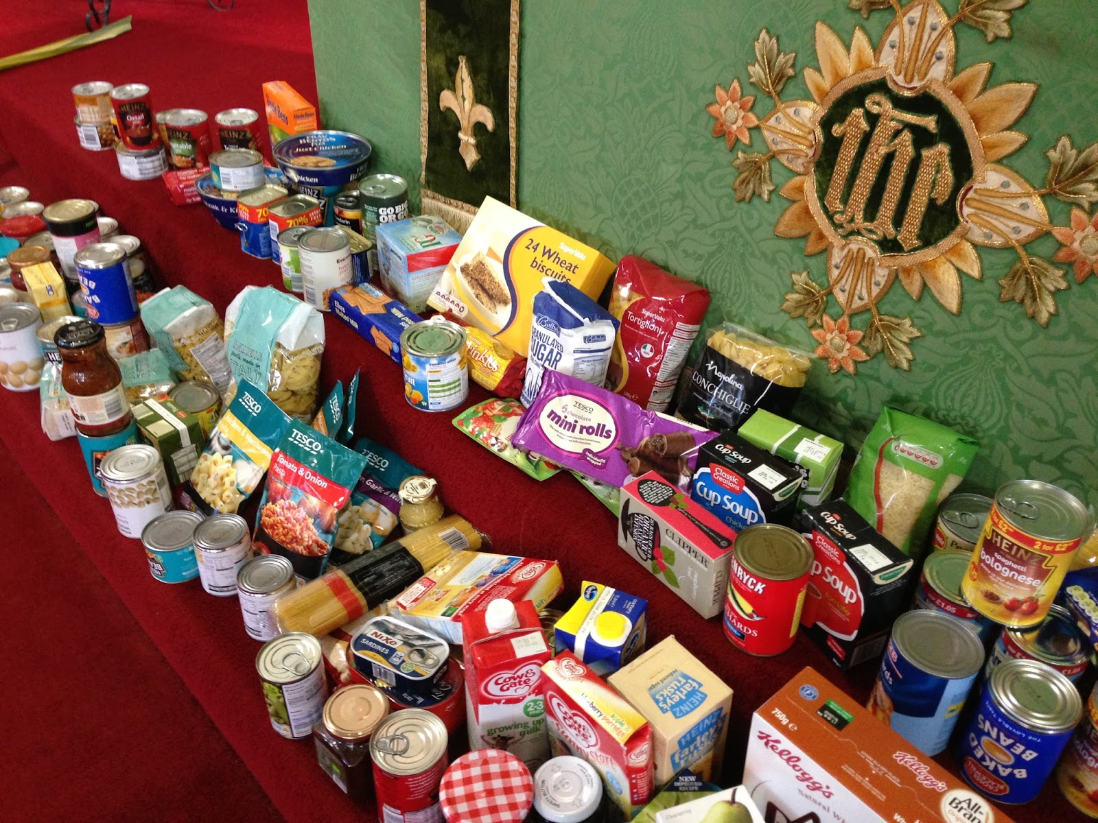 Pip Wilson bhp FOODBANK How Harvest Festival has changed.