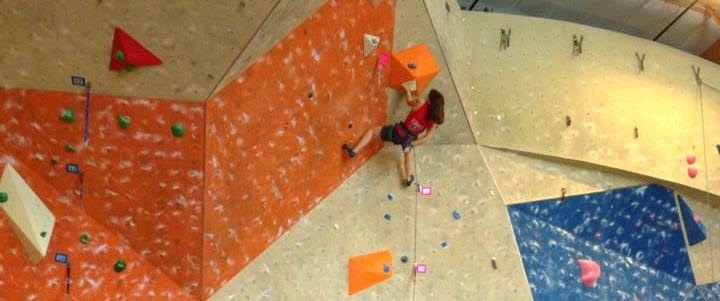 Zoe Steinberg climbing