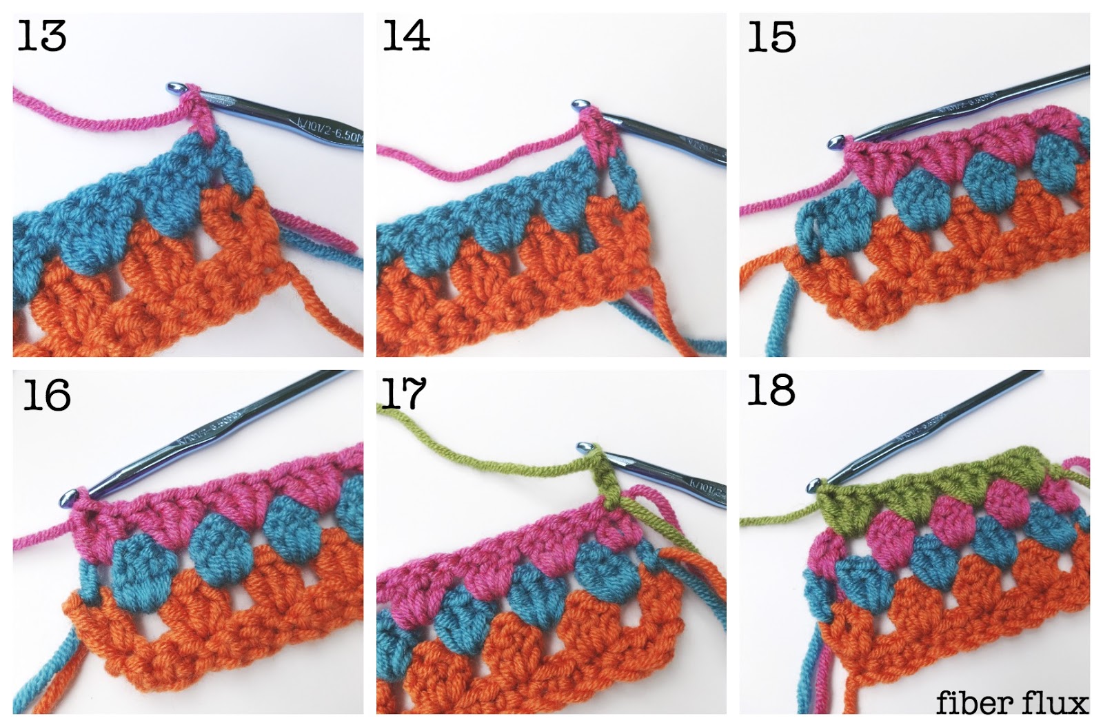 Fiber Flux How To Crochet Granny Stripes (Photo + Video)