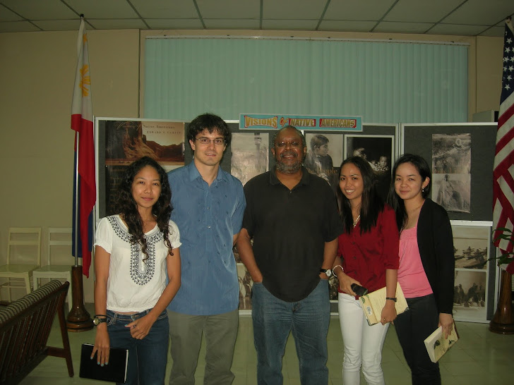 Edward P. Jones with fans at the American Corner, Silliman University, Dumaguete City