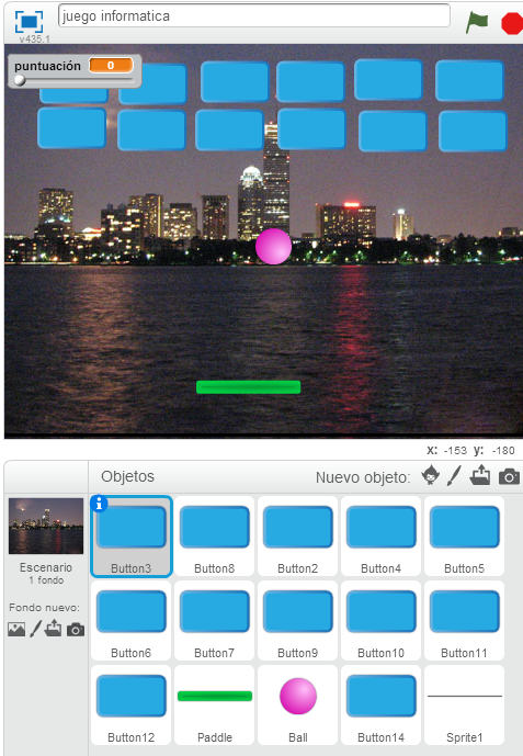 juego romper bloques con pelota