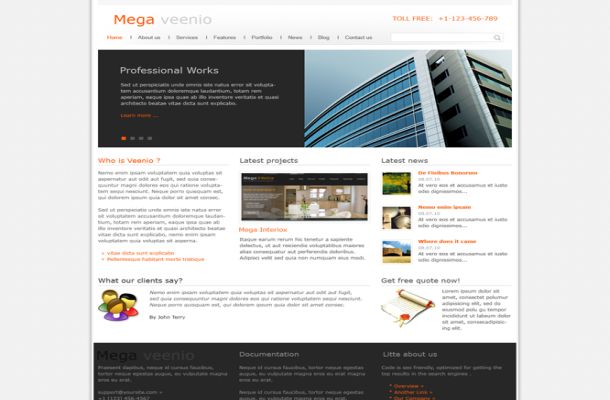 Orange Business Free Joomla Theme Template Orange Business Free Joomla Theme Template