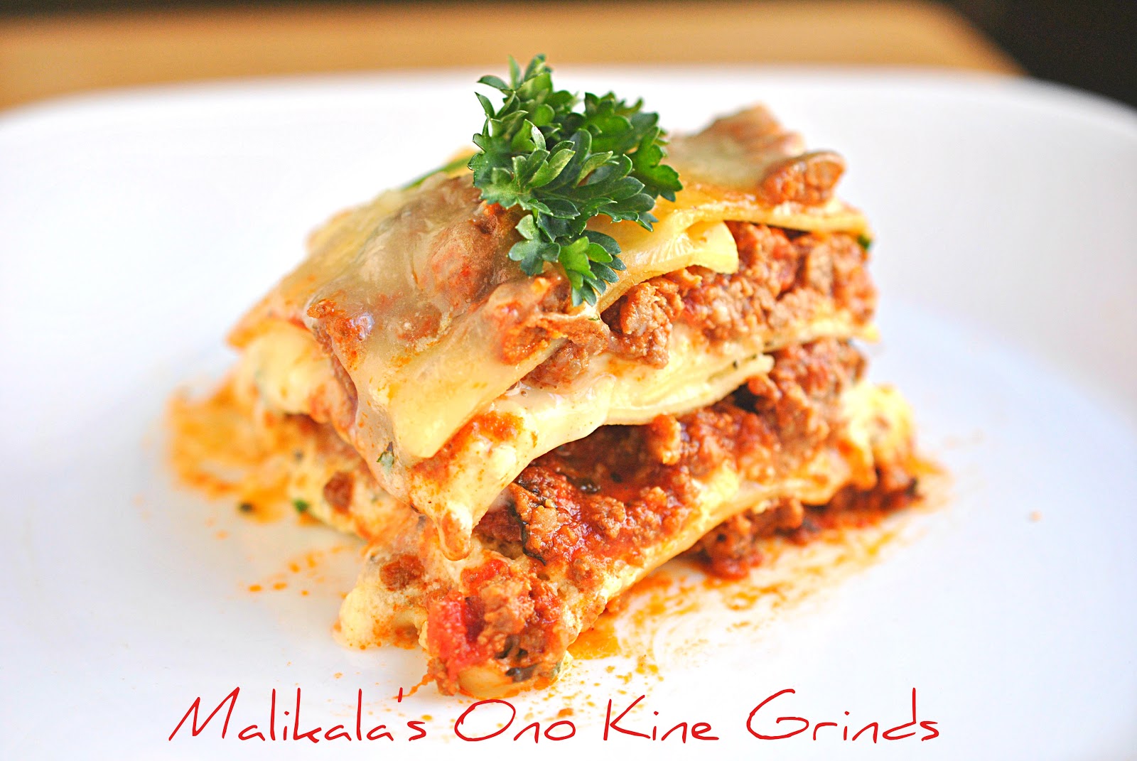 Malikala's Ono Kine Grinds Ree Drummond's Meaty Lasagna